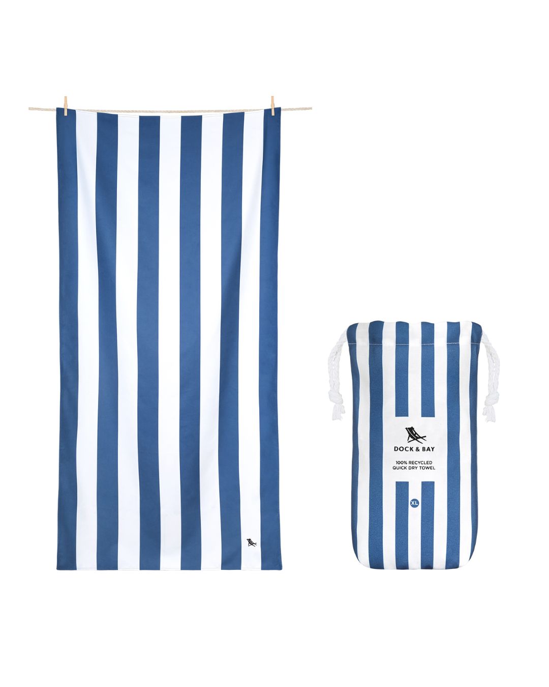 XL strandhanddoek - Donkerblauw