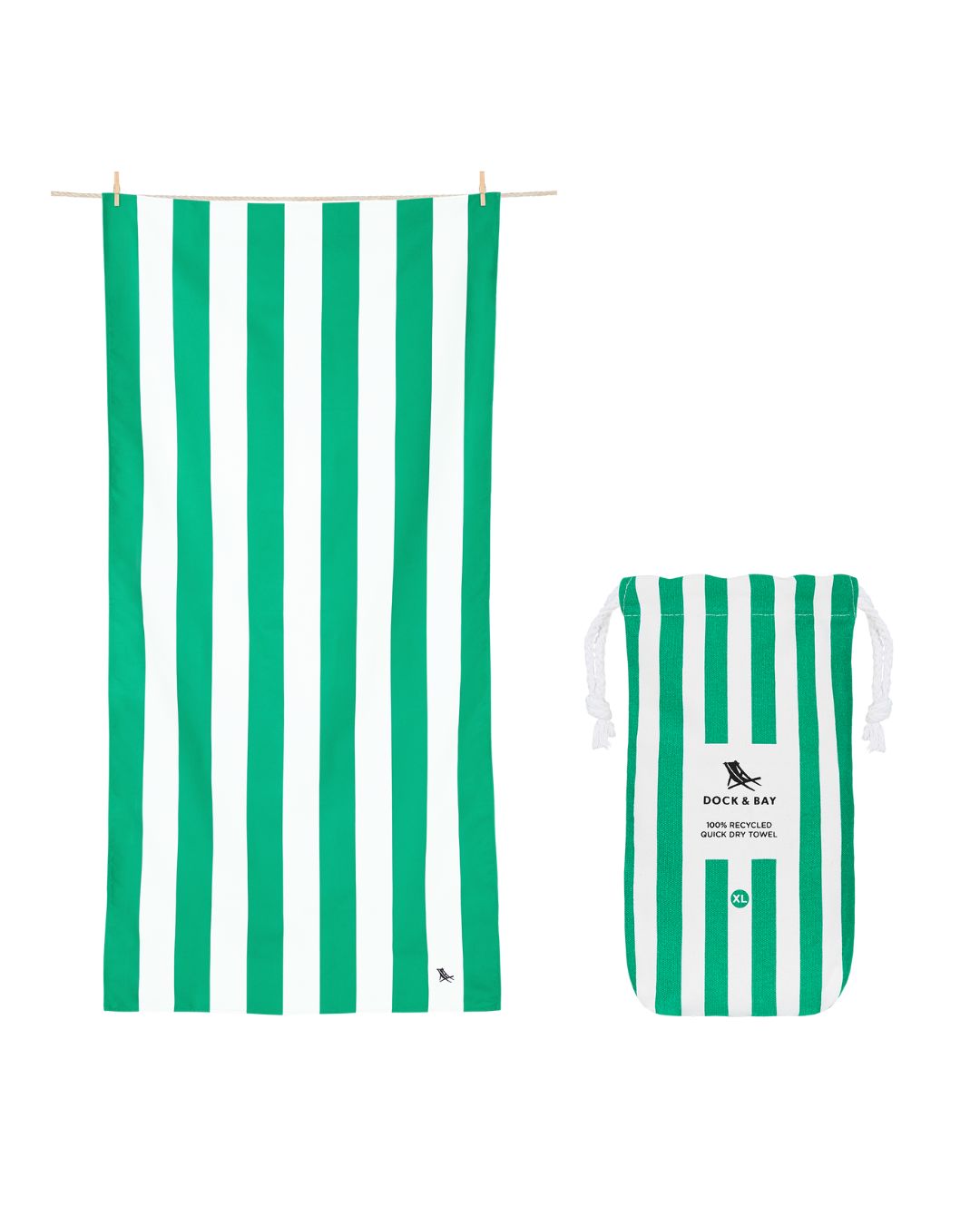 XL strandhanddoek - Groen