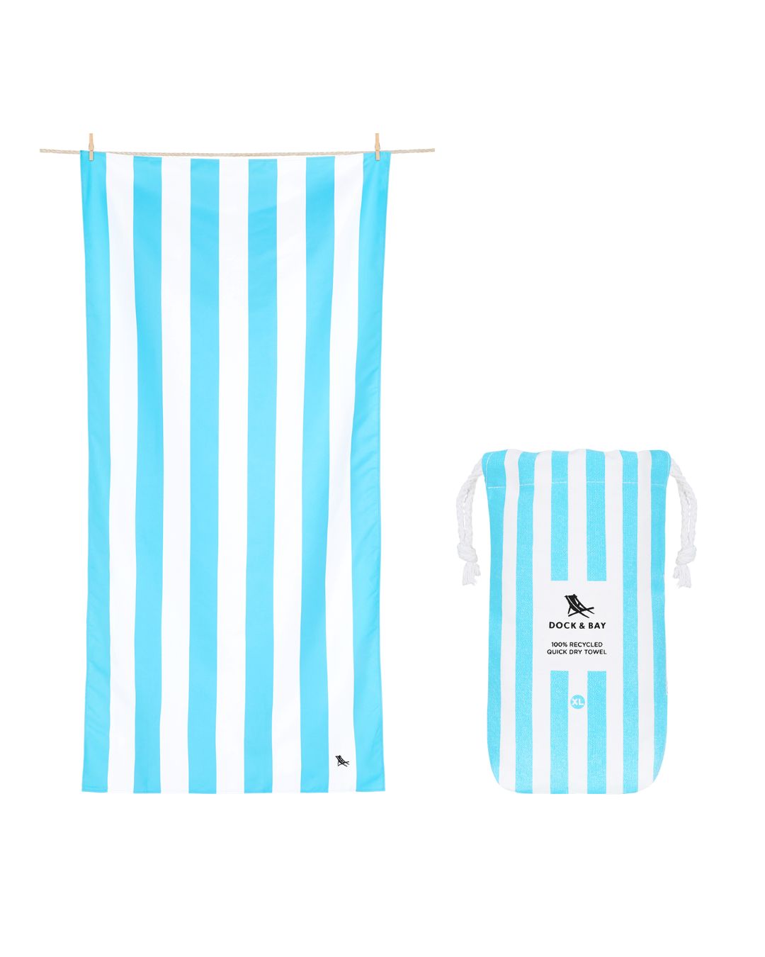 XL strandhanddoek - Lichtblauw
