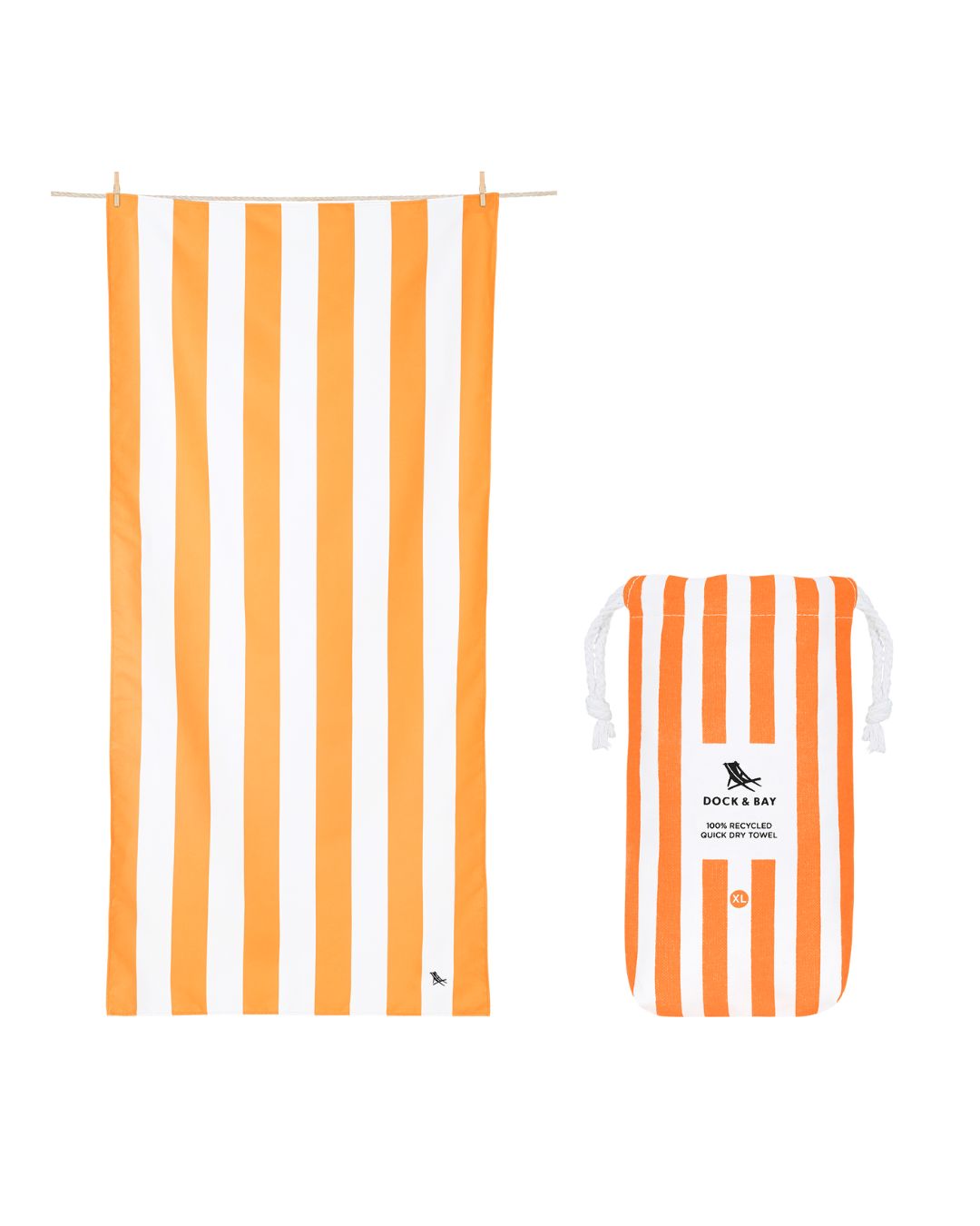 XL strandhanddoek - Oranje