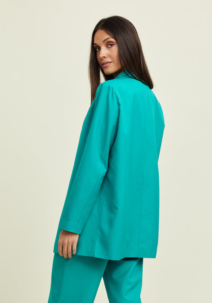 Oversized blazer - Turquoise
